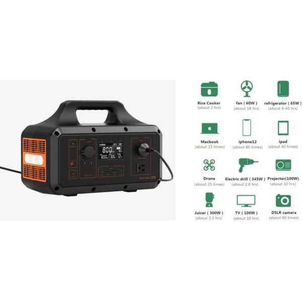 RV Camping Portable Power Station 1500W 1361Wh USB Port