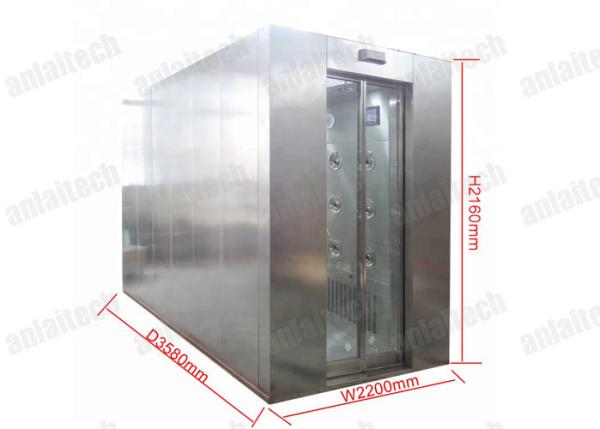 450KG 62dB Pharmaceutical Clean Room Air Shower G4 Prefilter With Door Interlock