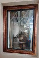 Le rf noir peint a protégé la taille en aluminium et en bois 1200*900mm de Windows