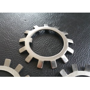 SS304 SS316 External Teeth Serrated Lock Washer with Natural Color for