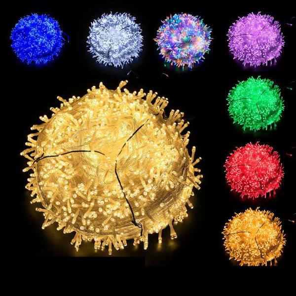 10Meters LED de Navidad Christmas Lights for Holiday Decorations Plug-in Power Supply