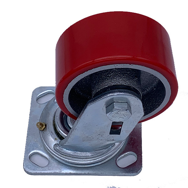 8 Swivel Cast Iron Polyurethane Caster Wheel with Locking Heavy Duty Casters