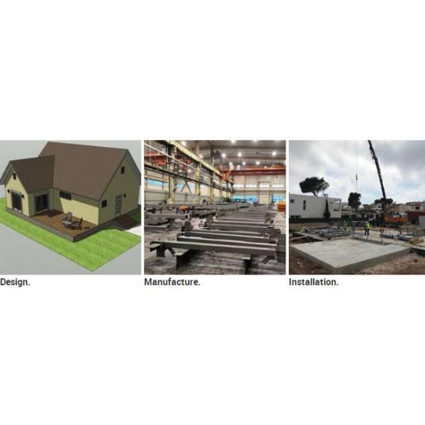 Собрание дома виллы модульного света одиночного этажа стальное для прожития семьи