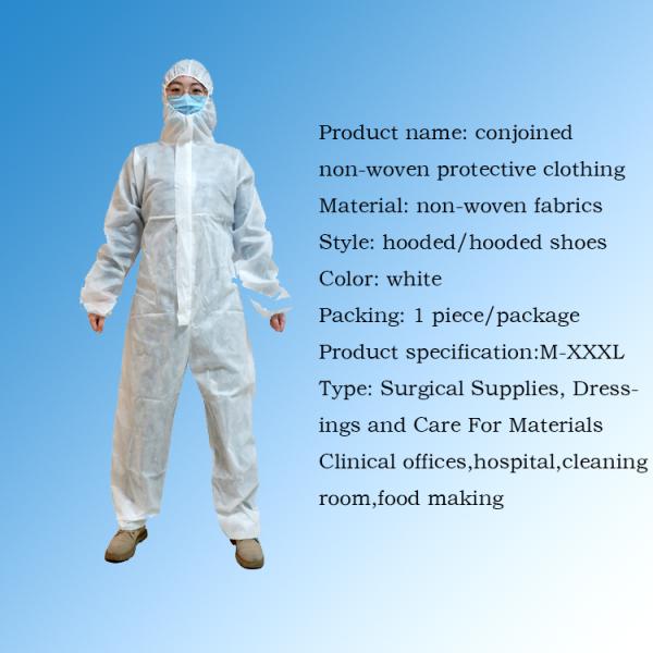 Nonwoven Disposable Protective Suit Surgical Custom Size Chemical Protective