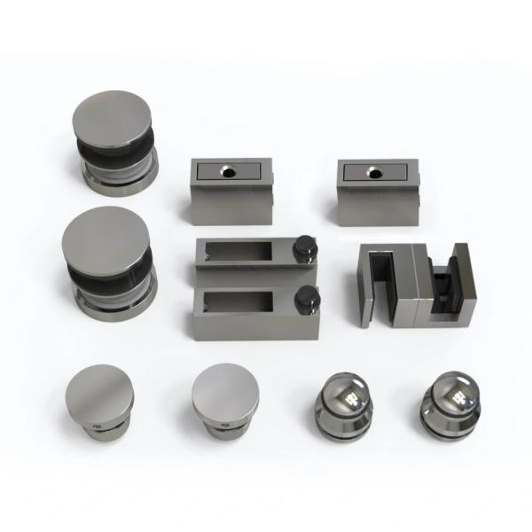 OEM CNC Hardware Parts Cabinets Stainless Steel Frameless Sliding Glass Shower Doors