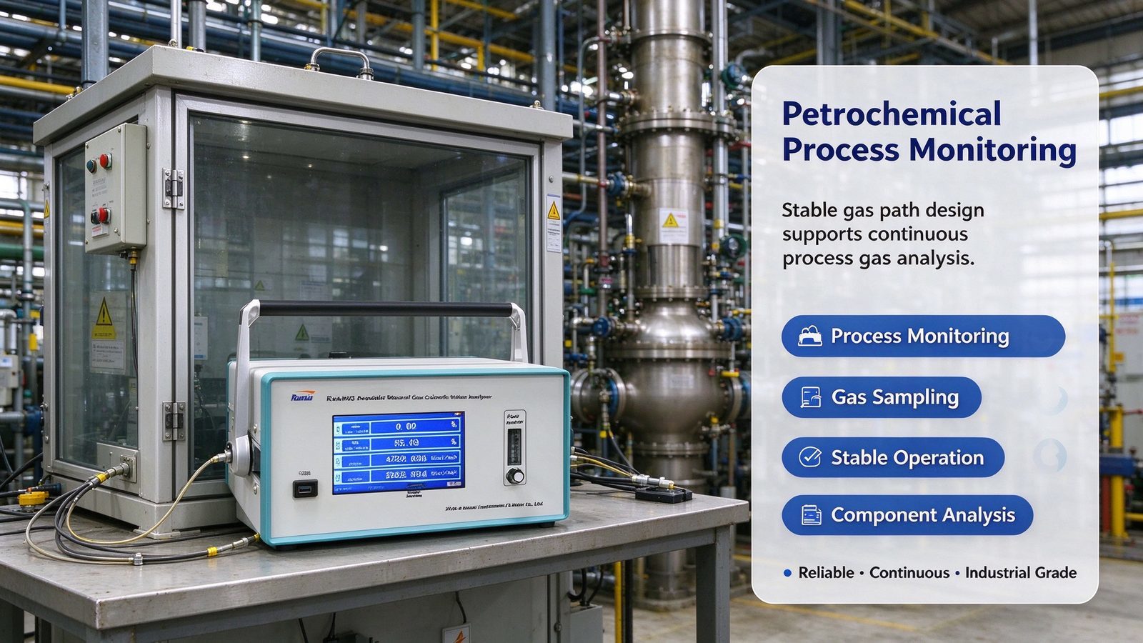 Portable Metal Calorific Value Multi Gas Analyzer CO2 CH4 DP CnHm Natural Gas Detector