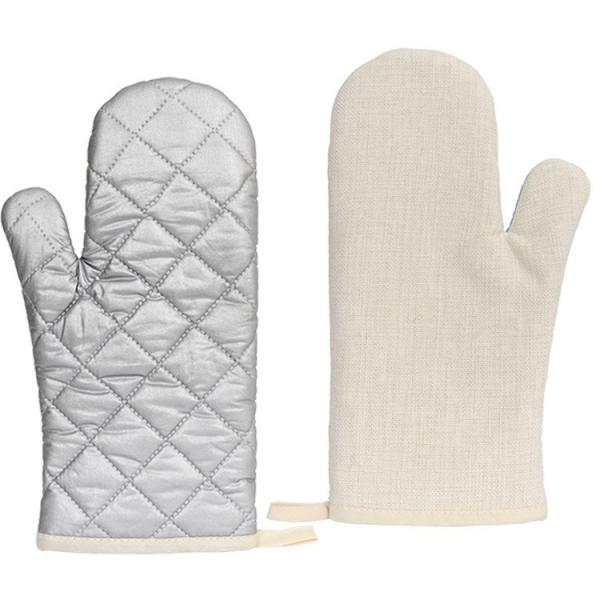 Personalised Sublimation Oven Mitt Blanks Linen Oven Mitts For Heat Transfer Printing
