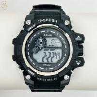 Affichage numérique Ronde Homme Montre à quartz avec fermeture à boucle durable