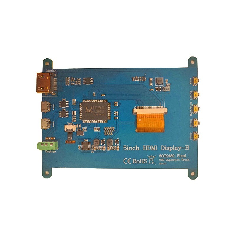 5-дюймовый LCD дисплей с разрешением 800x480 HDMI интерфейс 500c/d управления IC ST5091+ST5625