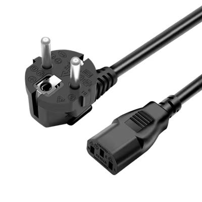 C13 EU Power Cable 3-Pin 16A AC Extension Cable for Computer IEC Female End Type