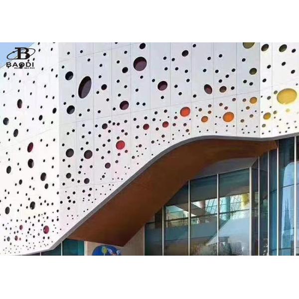 Decorative Screen Aluminum Punched Mesh Different Pattern