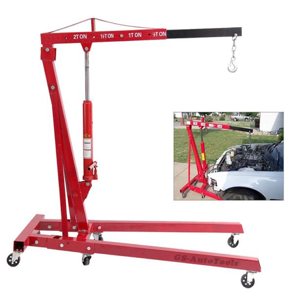 Сталь складывает вверх по емкости крана 1t магазина подъема двигателя портативной