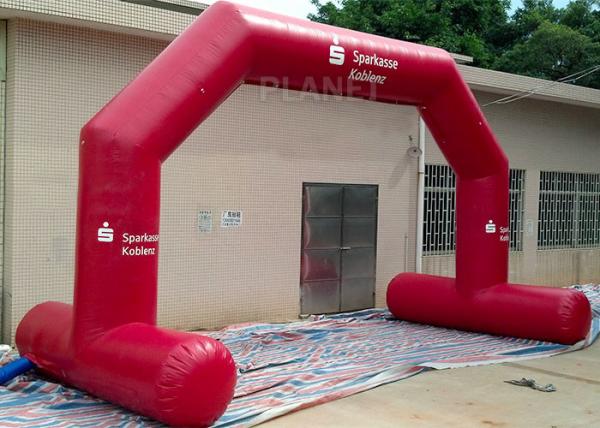 Operação fácil inflável feita sob encomenda vermelha de grande resistência do ventilador de ar do CE do arco/UL