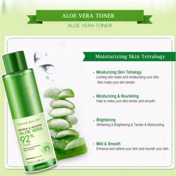 120ml Natural Skin Toner / Aloe Vera Face Toner Plants Essence Hydrating Whitening