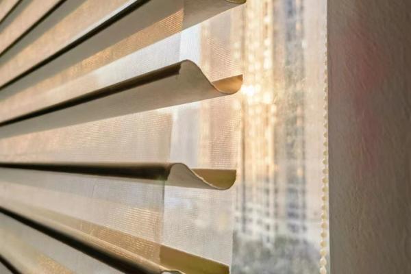 Dimmable Manual Intelligent Window Blinds Two Layer Yarn Shangri La For Bedroom