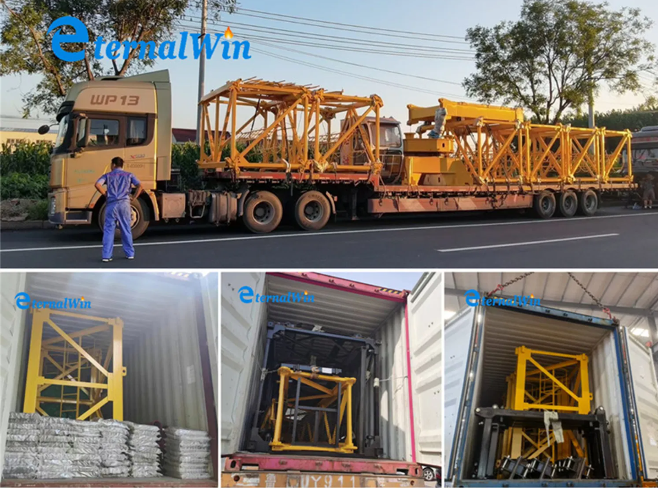 Self-erecting Hammerhead Tower Crane with Overload Protection and Remote Control for Construction Sites