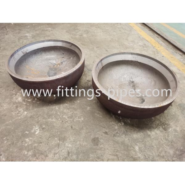 Black Painting Steel Pipe End Cap Sch 80 72 Inch For Petroleum