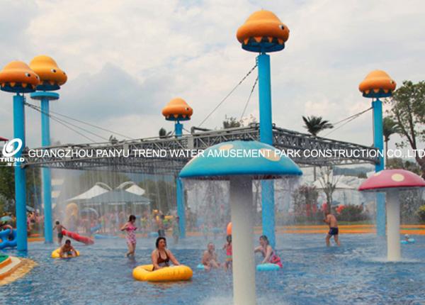 Kids / Adults Entertainment Whale Spray Park Equipment For 0.3 - 0.6m Water Depth for Water Park