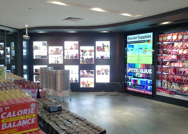 46 Inch commercial lcd display 4k video wall  500nits brightness 4000 : 1 contrast