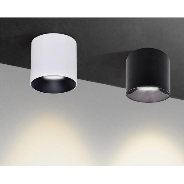Simple White Black Kitchen bathroom Bedroom corridor Spot Light COB Surface Mounted LED Downlight 10W 14W 20W 24W