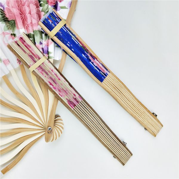 [I AM YOUR FANS]Foldable High Quality Personalized Printed Wedding Hand Fan With Beautiful Gift Box