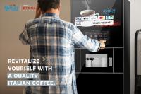 Máquina de venda automática de café de alto desempenho, operada por moedas