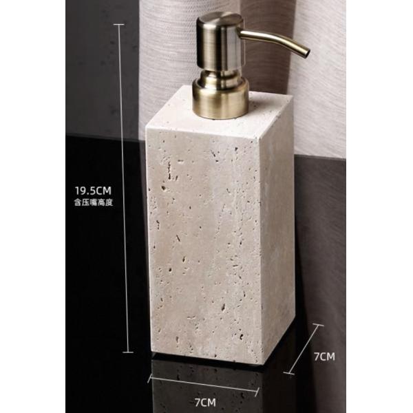 Natural Marble Liquid Soap Dispenser Modern Style Elegant For Bathroom