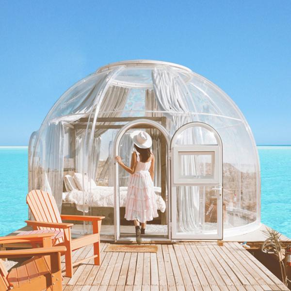 Camping leisure luxury outdoor star room tourist camping scenic spot starry sky bubble house
