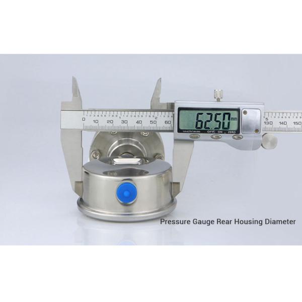 2.5 Precision Pressure Gauge with ZG1/4 Threaded Connection Diaphragm Seal Manometer