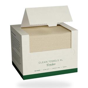 Large Thick Clean Skin Disposable Bamboo Face Towels Biodegradable Soft Bamboo