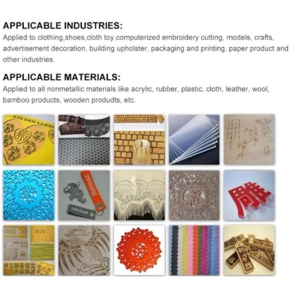 Лазер ткани ткани гравируя головы 1640 СО2 автомата для резки автоматические питаясь двойные