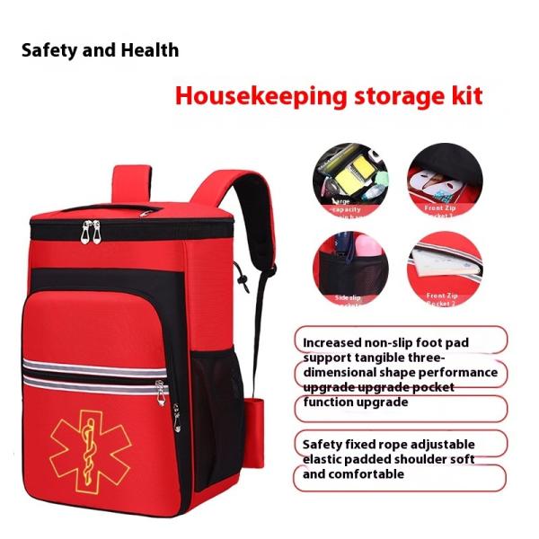 Wholesale Large Capacity Breathable First Aid Backpack for Firefighting Equipment Emergency Medical Bag