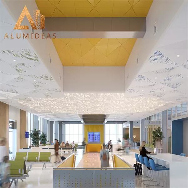 Aluminum Decoration Expanded Metal Mesh Ceiling For Roof