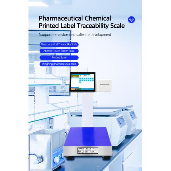 LCD Display Pharmaceutical Chemical Label Printing Device for 400mm*500mm Table Size