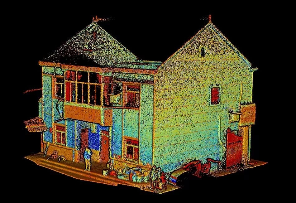 Мобильное картографическое решение SLAM LiDAR Geosun GS-100G Сбор 3D-данных для зданий GNSS INS LiDAR Slam Combination
