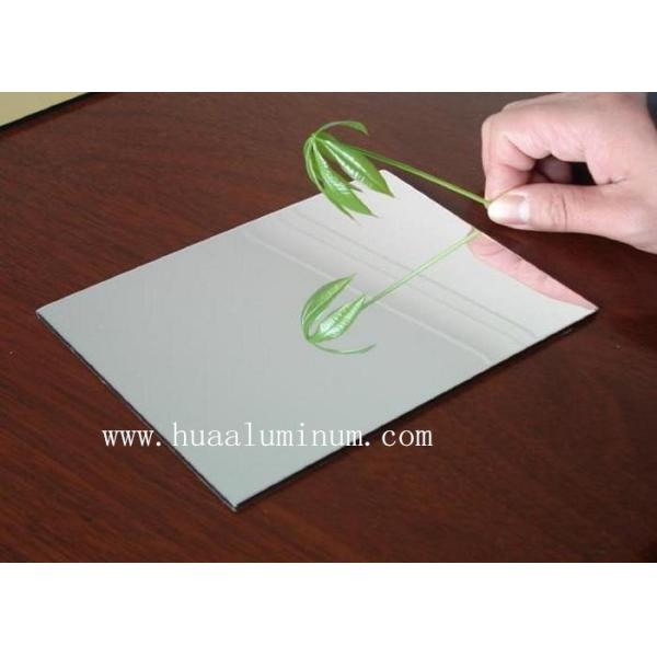 Silver Mirror Acp Aluminium Composite Panel , 4x8ft 3mm Aluminium Composite Sheet