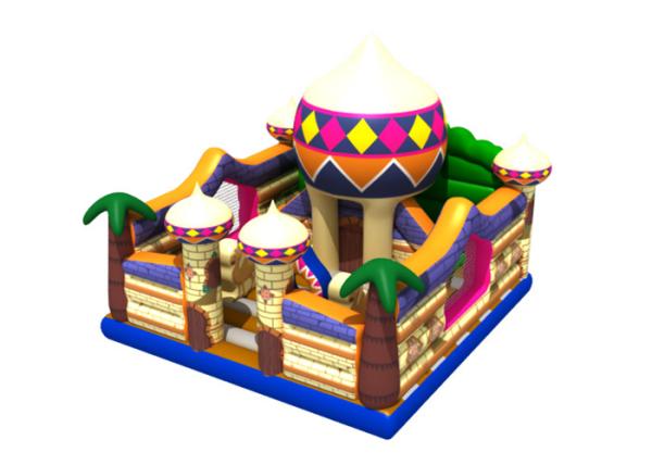 Château plein d'entrain 6x6x5m gonflable du parc d'attractions 0.55mm