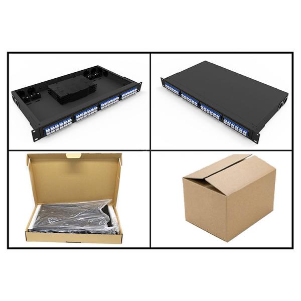 FTTH 1U 19 Rack Enclosure 144 Core MPO MTP Patch Panels ODF With Data Center