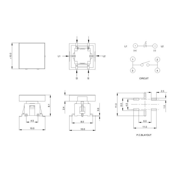 Sealed Illuminated Momentary Rocker Switch 100MQ Min For Instrumentation