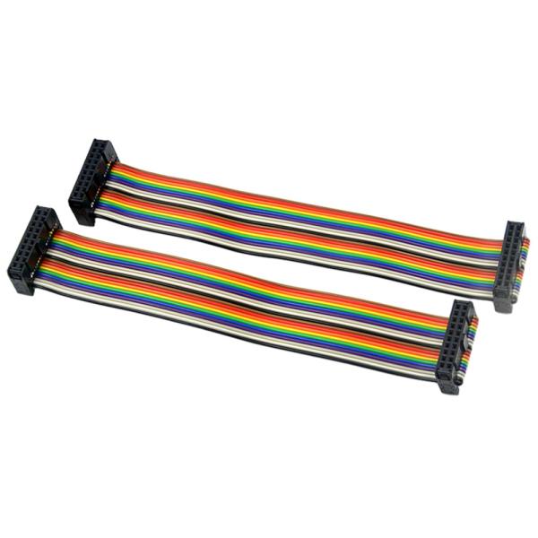 Rainbow Color IDC Cable Assemblies , 2mm Pitch Ribbon Cable 40 Pin 50 Pin 60 Pin