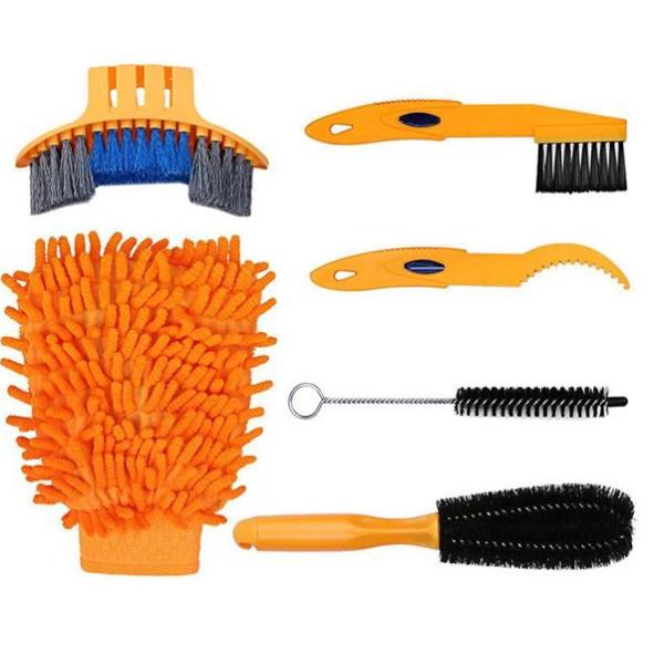 Bike Cleaning Kit (9pcs), Including Chain Cleaner for Cycling,Bicycle Clean Brush Tools for Mountain/MT/Road/BMX Bike