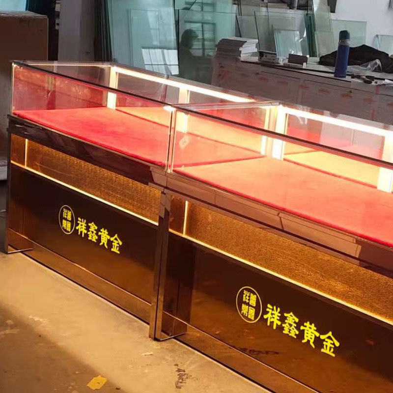 High End Jewelry Display Showcase with Anti Theft Protection and Custom Logo Customized