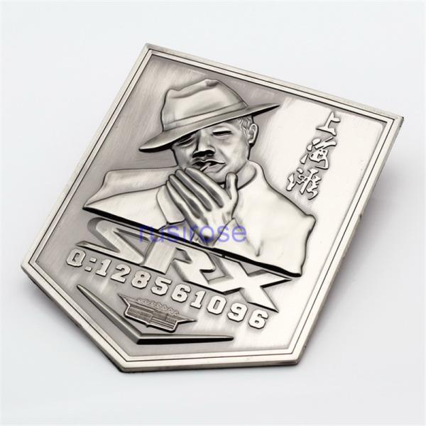 Personalized 3D stereo metal car standard, the back can be equipped with 3M adhesive or screw, car club logo LOGO custom