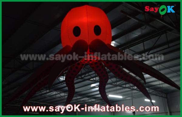 Iluminação inflável gigante do polvo/Devilfish da iluminação do animal de mar para a decoração ou o partido