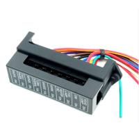 ATC standard en ligne 2 de boîte de support de fusible de lame de la voiture 12V a entré la sortie 10