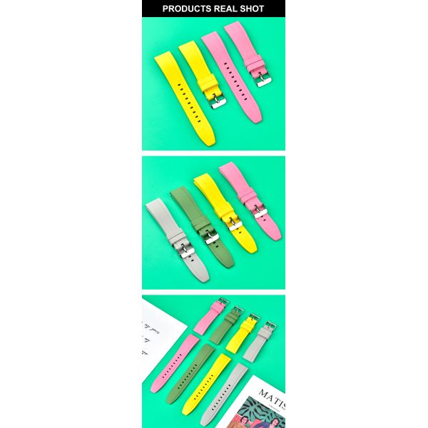 SHX-915 Stylish FKM Rubber Watch Strap · Customizable Logo | OEM/ODM