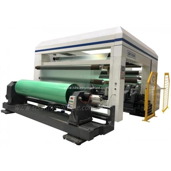 Jumbo Roll Slitter Rewinder Machine With Automatic Rewind Arm Positioning