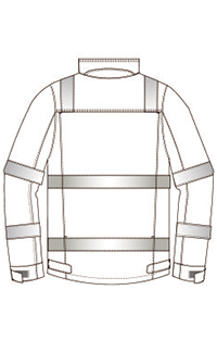 IEC61482 пламя - retardant куртка, электрический костюм безопасности 350gsm