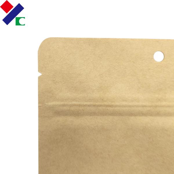 Recyclable бумажные мешки 180mic Kraft для сухой упаковки еды
