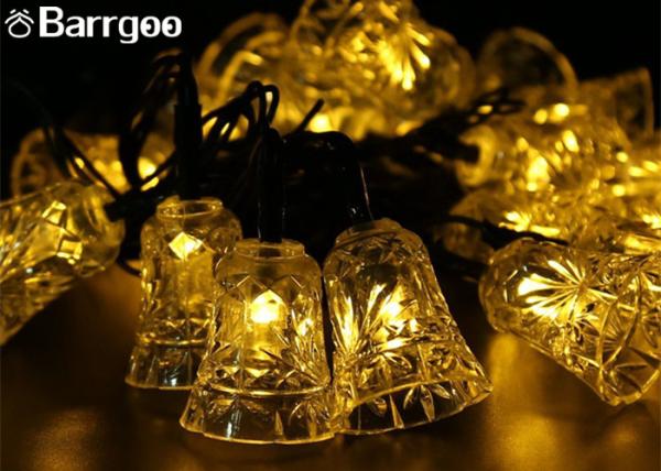 Holiday 6M Bell Solar LED Christmas Lights 30 LED Waterproof For Outdoor Garden